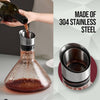 Crystal Wine Decanter with Aerator